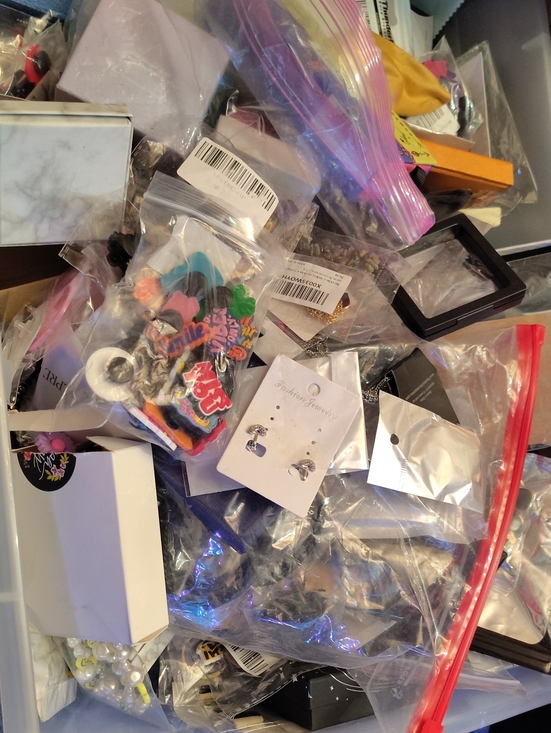 Jewelry - Mixed Costume Jewelry Lot - Colorful Assorted Earrings & Charms